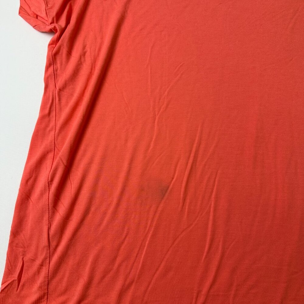 PIKO Shirt Womens Medium Orange Dolman Short Sleeve Relaxed Soft Basic Top - Picture 11 of 11